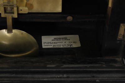 Lot 107 - A George III ebonised cased bracket clock