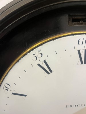Lot 107 - A George III ebonised cased bracket clock