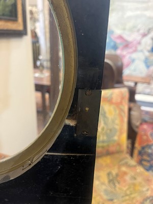 Lot 107 - A George III ebonised cased bracket clock