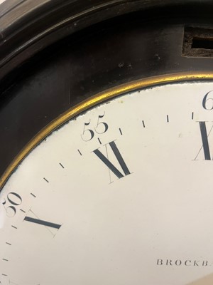 Lot 107 - A George III ebonised cased bracket clock