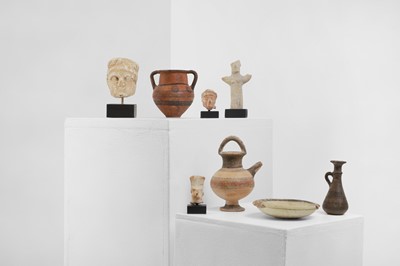 Lot 104 - A group of eight small Cypriot antiquities