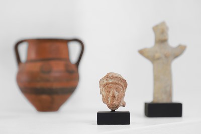 Lot 104 - A group of eight small Cypriot antiquities