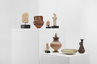 Lot 104 - A group of eight small Cypriot antiquities