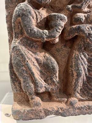 Lot 91 - A Gandaran schist frieze fragment