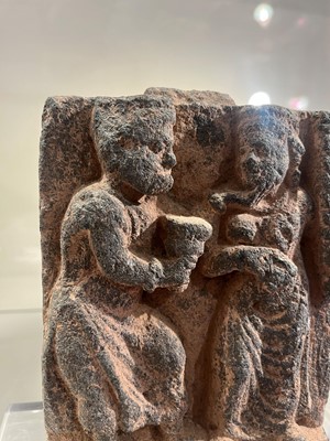 Lot 91 - A Gandaran schist frieze fragment