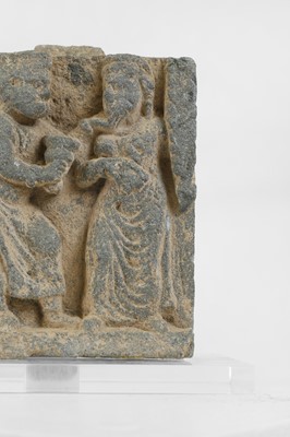 Lot 91 - A Gandaran schist frieze fragment