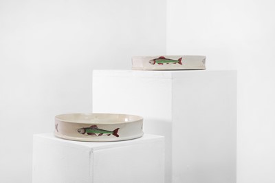 Lot 308 - Two pearlware char dishes