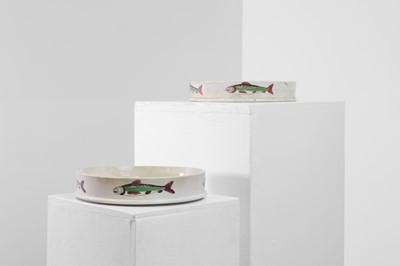 Lot 308 - Two pearlware char dishes