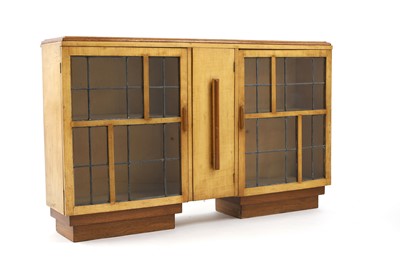 Lot 320 - An Art Deco maple and oak low cabinet