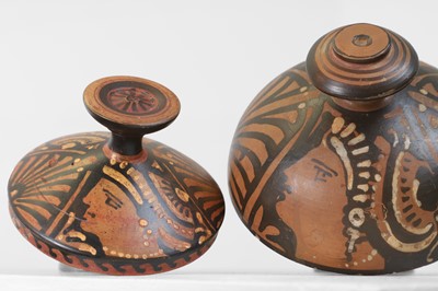Lot 97 - A group of three Apulian pottery vessels