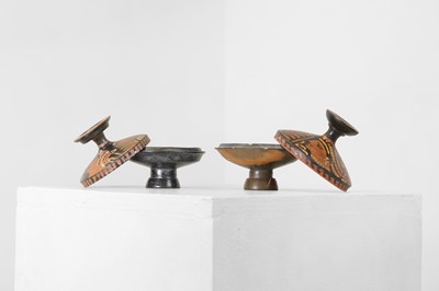 Lot 97 - A group of three Apulian pottery vessels
