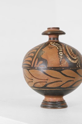 Lot 97 - A group of three Apulian pottery vessels