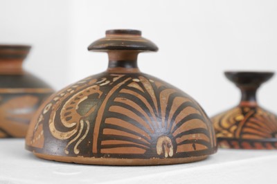 Lot 97 - A group of three Apulian pottery vessels