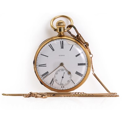 Lot 309 - An 18ct gold open faced pocket watch, c.1875