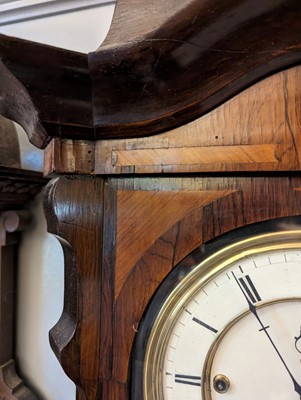 Lot 213 - A rosewood Vienna regulator wall clock