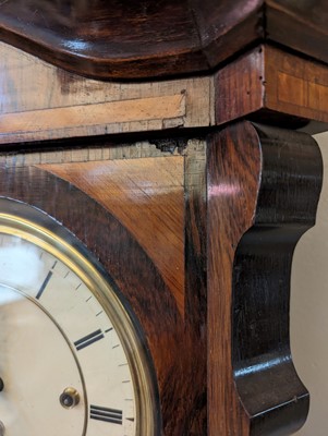 Lot 213 - A rosewood Vienna regulator wall clock