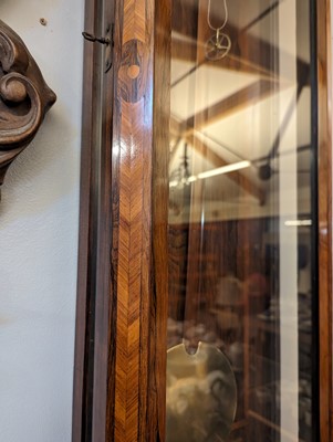 Lot 213 - A rosewood Vienna regulator wall clock