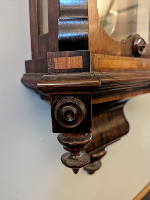 Lot 213 - A rosewood Vienna regulator wall clock