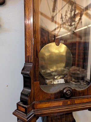 Lot 213 - A rosewood Vienna regulator wall clock