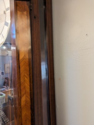 Lot 213 - A rosewood Vienna regulator wall clock