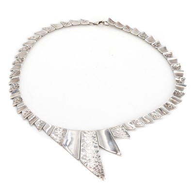Lot 178 - A silver Cleopatra style necklace, by Tianguis Jackson