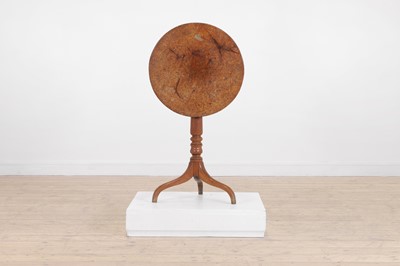 Lot 308 - An oak and pollard oak occasional table