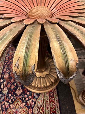 Lot 136 - A matched pair of gilt table bases