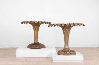 Lot 136 - A matched pair of gilt table bases
