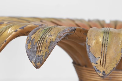 Lot 136 - A matched pair of gilt table bases