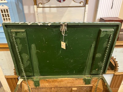 Lot 219 - A painted pine chest