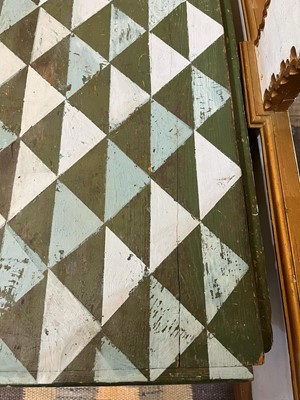 Lot 219 - A painted pine chest