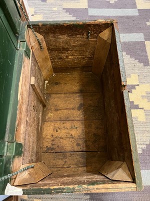 Lot 219 - A painted pine chest