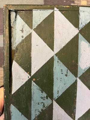 Lot 219 - A painted pine chest