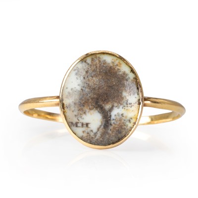 Lot 1 - A Georgian mourning ring, 18th century