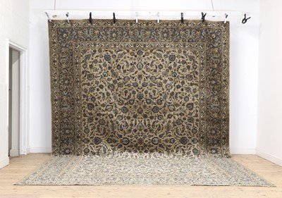 Lot 285 - A signed Kashan carpet