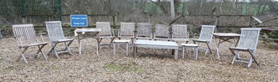 Lot 411 - A Barlow and Tyrie teak garden suite