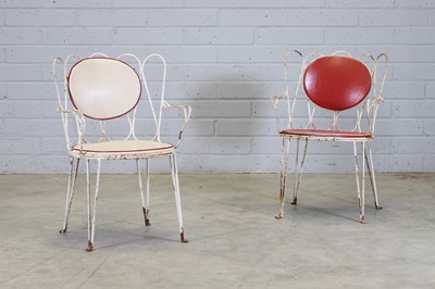 Lot 497 - A pair of French garden chairs