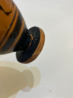 Lot 99 - An Attic black-figured lekythos attributed to the Class of Athens 581