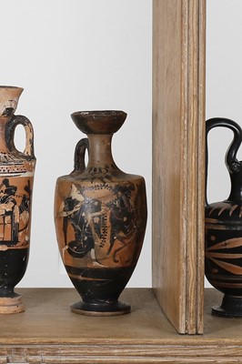 Lot 94 - An Attic black-figured lekythos attributed to the Class of Athens 581