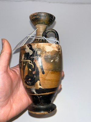 Lot 94 - An Attic black-figured lekythos attributed to the Class of Athens 581
