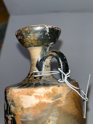 Lot 94 - An Attic black-figured lekythos attributed to the Class of Athens 581