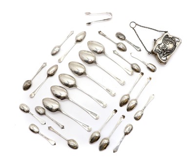 Lot 21 - A collection of silver flatware