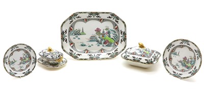 Lot 252 - A Spode Copeland 'Landscape' pattern dinner service