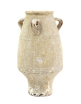 Lot 242 - A large glazed terracotta amphora