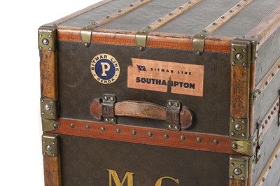 Lot 88 - A Louis Vuitton monogrammed canvas wardrobe trunk