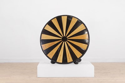 Lot 169 - An ebony and satinwood centre table