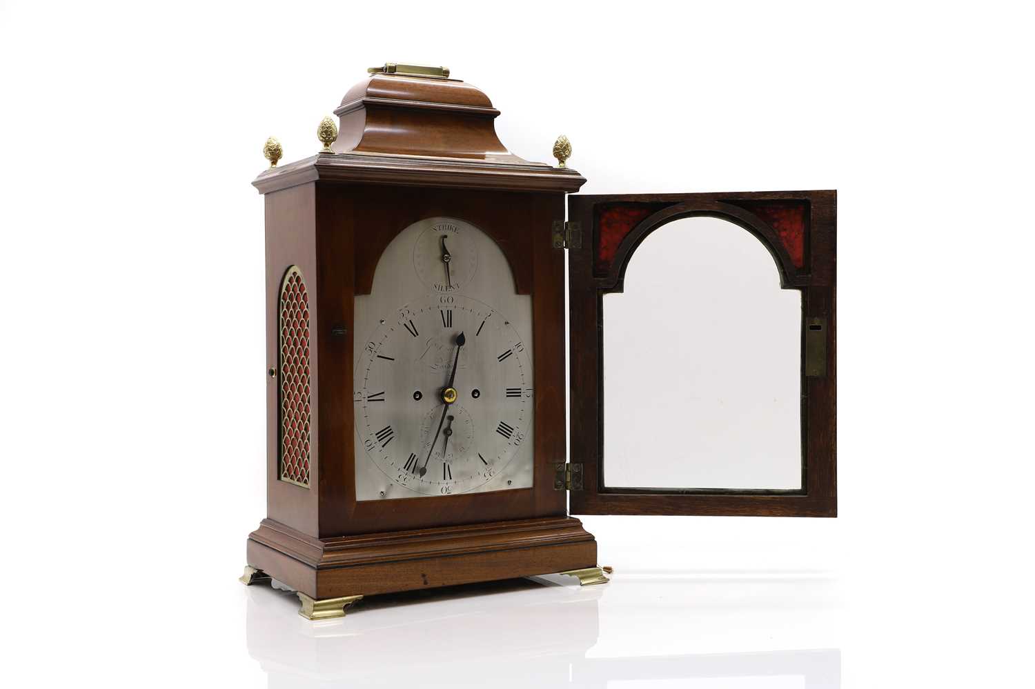 Lot 209 - A George III mahogany bracket clock