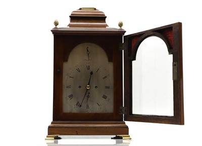 Lot 209 - A George III mahogany bracket clock