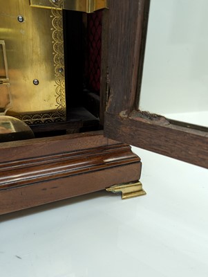 Lot 209 - A George III mahogany bracket clock