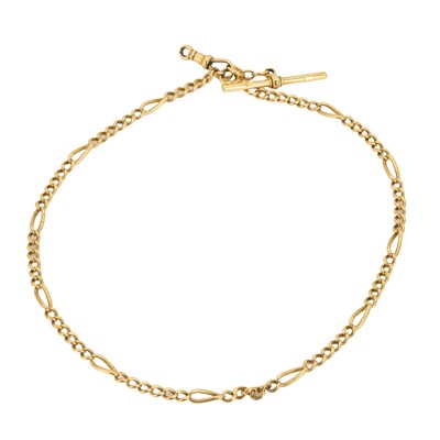 Lot 267 - An 18ct gold Albert chain